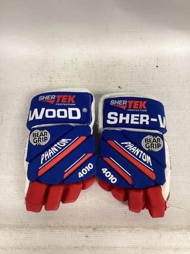 Used Sher-wood PHANTOM 4010 Youth Gloves White/Red/Navy 10" 11851-S000037258