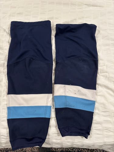 Blue Senior XL CCM Socks Pro Stock (Used)