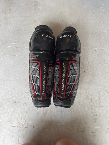 Junior CCM JetSpeed FT370 13" Shin Pads (Used)