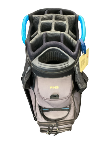 Used Ping PIONEER Mens Cart Bag Grey And Royal Blue 11613-S000167129
