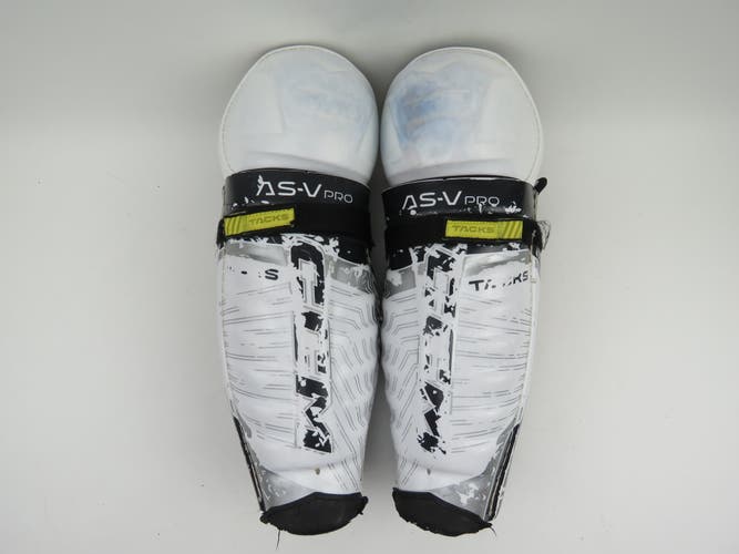 CCM Tacks AS-V PRO NHL Pro Stock Hockey Protective Shin Pads Senior 15"