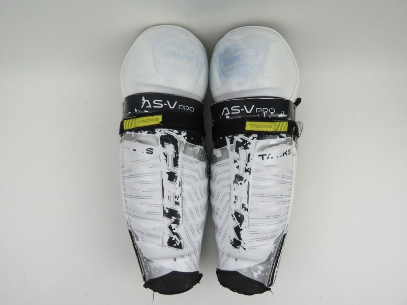 CCM Tacks AS-V PRO NHL Pro Stock Hockey Protective Shin Pads Senior 15"