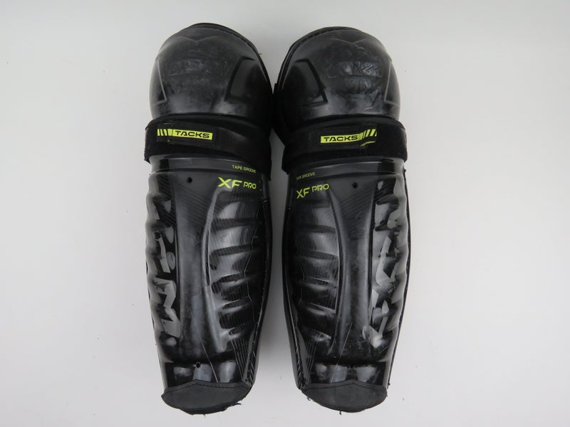 CCM Tacks XF PRO NHL Pro Stock Hockey Protective Shin Pads Senior 15"