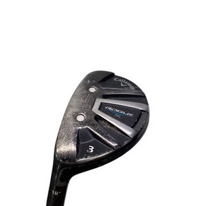 Used Callaway ROGUE X HYBRID Mens Hybrid Club LH 3 Hybrid 11347-S000254654