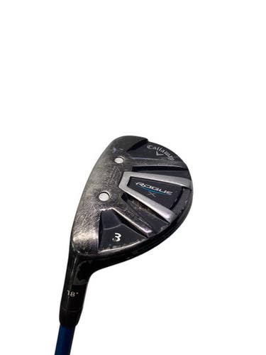 Used Callaway ROGUE X HYBRID Mens Hybrid Club LH 3 Hybrid 11347-S000254654