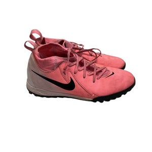 Used Nike PHANTOM LUNA Soccer Cleats Pink Junior 02.5 11347-S000254647