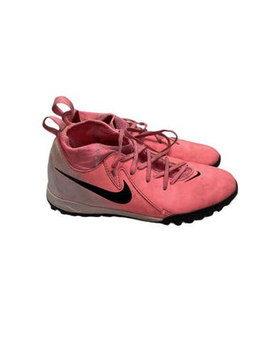 Used Nike PHANTOM LUNA Soccer Cleats Pink Junior 02.5 11347-S000254647