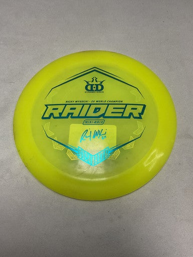 Used Dynamic Discs SOCKIBOMB RAIDER Disc Golf Driver Yellow 11490-S000265465