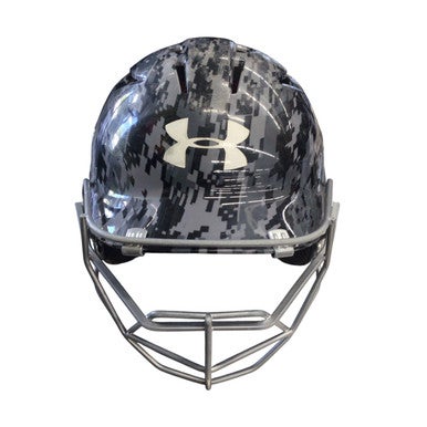 Used Under Armour HELMET Batting Helmet w/Mask Grey LG 11760-S000081469