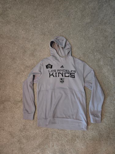 LA Kings #28 Worn Gray Men's Large Adidas Sweatshirt (Used)