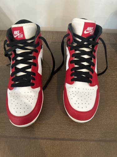 Red Men's Size M 8.5 (W 9.5) Air Jordan Molded Cleats (Used)