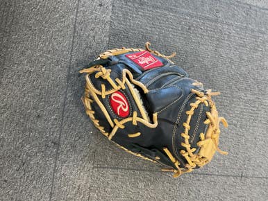 Used Rawlings GOLD GLOVE ELITE BB/SB Catchers RH Throw Black 32 1/2" 11614-S000220815