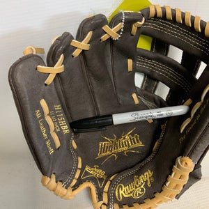 Used Rawlings H115HBR BB/SB Glove LH Throw Brown 11 1/2" 11823-S000033942