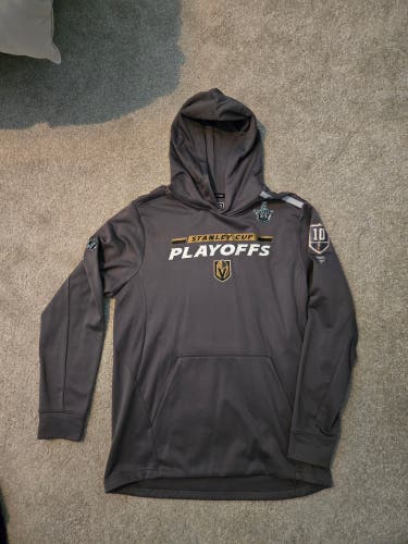 Vegas Golden Knights #10 Worn Gray Men's Large Sweatshirt (Used)