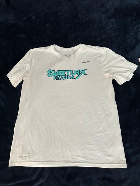 Sweetlax Florida - 3 White Large Men's Nike Shirts (Used)