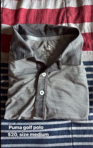 Gray Medium Men's Puma Shirt (Used)
