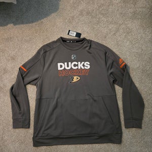 Anaheim Ducks Gray Men's XL Adidas Sweatshirt (New)