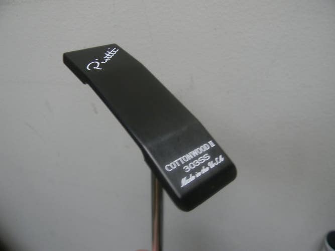 NEW PIRETTI COTTONWOOD II MILLED 303SS CENTER SHAFT PUTTER 34" W HEAD COVER