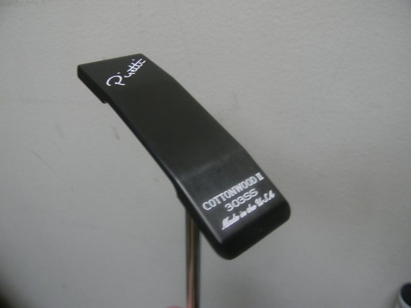NEW PIRETTI COTTONWOOD II MILLED 303SS CENTER SHAFT PUTTER 34" W HEAD COVER