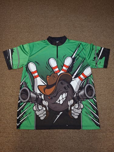 Rift All Over Print Mens Graphic Print Bowling Shirt Sz XL