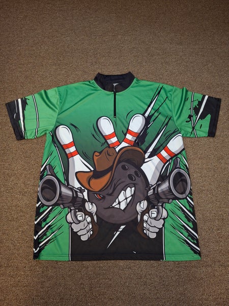 Rift All Over Print Mens Graphic Print Bowling Shirt Sz XL