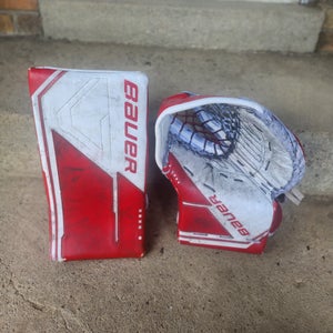 Int. Bauer M5 Pro Goalie Glove and Blocker