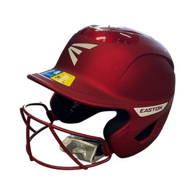 Used Easton GHOST Batting Helmet w/Mask Red MD 11859-S000025030