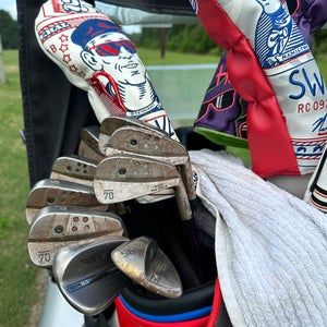 Sub 70 649 MB Tour Forged Raw Right Handed Iron Set Extra Stiff Flex 7 Pieces Steel Shaft (Used)