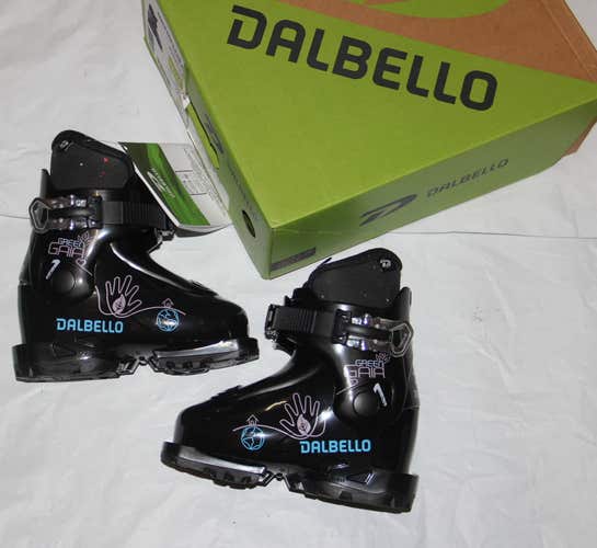 NEW Dalbello Green Gaia 1.0 GW Ski Boot girls pair 16/16.5 mondo size