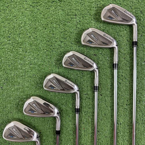 Taylormade Sim 2 Max Iron Set 4-9 Irons KBS Max MT 85 Stiff Flex