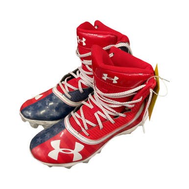 Used Under Armour Jr FB Cleats Red Junior 06 11859-S000023129