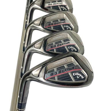 Used Callaway BIG BERTHA OS Men's Left Iron Set 5I-SW Senior Flex Graphite Shaft 11506-S000260454