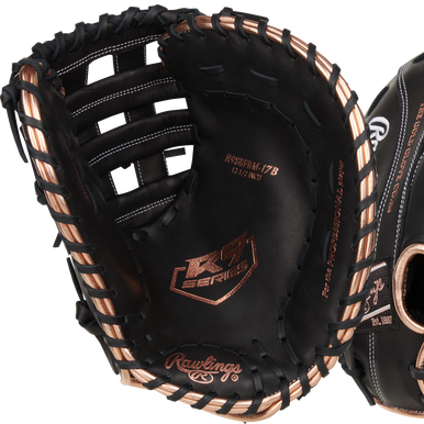 New Rawlings R9 R9SBFBM17B Fastpitch First Base Mitt RH Throw 12.5" 11506-RAWR9SBFBM17B