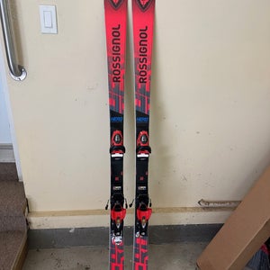 Kid's 2024 Racing 158 cm Rossignol Hero Athlete GS Skis With Bindings Max Din 10 (Used)
