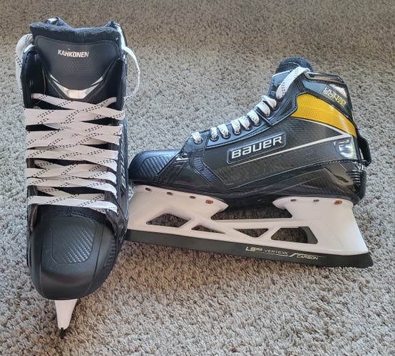 Bauer Supreme UltraSonic Hockey Goalie Skates Wide Width Pro Stock Kahkonen (New)