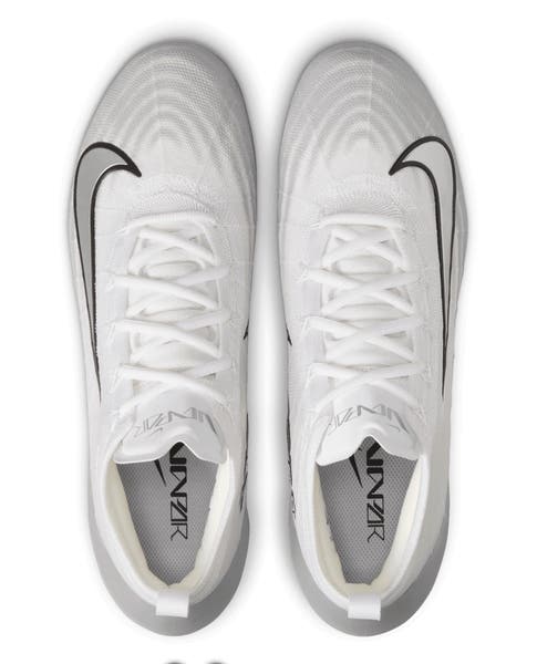 Nike Air Zoom White and Gray Football Cleats Nike Men main image 3