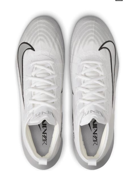 NEW Nike Air Zoom Vapor Elite 1 white Grey Football Cleats  display picture 1