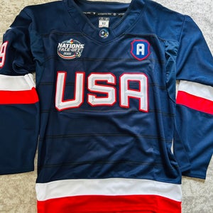 USA 4-Nations #19 Tkachuk Jersey 52/Large (Used)