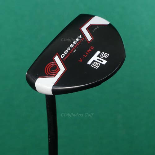 LH Odyssey Works V-Line Big T Double-Bend 35" Putter Golf Club w/ Super Stroke
