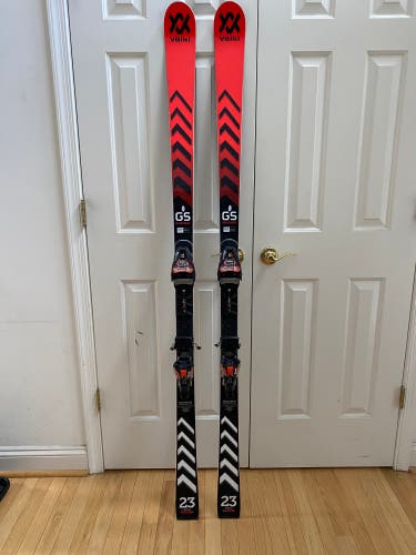 Unisex 2024 Volkl Racetiger GS 178 cm Racing Skis With Bindings Max Din 12 (Used)