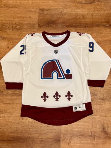 Nathan Mackinnon Colorado Avalanche Reverse Retro 1.0 Jersey Youth L/XL