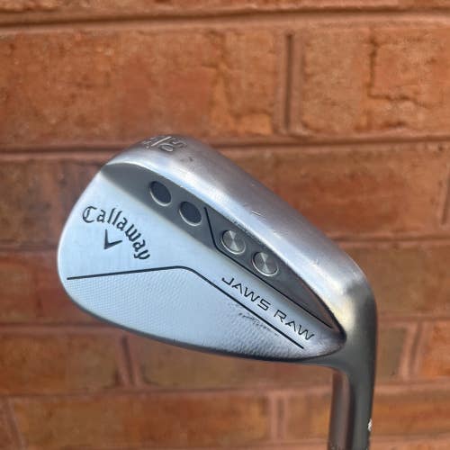 Callaway Jaws Raw S Grind Chrome Wedge 50-10 Stiff Steel Golf Gap Wedge
