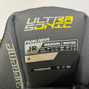 Black Junior Medium Bauer Supreme Ultrasonic Hockey Pants Jr Med