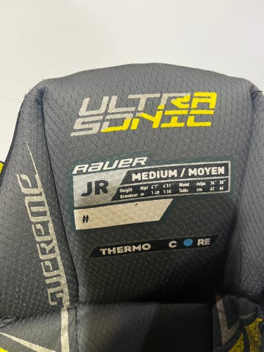 Black Junior Medium Bauer Supreme Ultrasonic Hockey Pants Jr Med