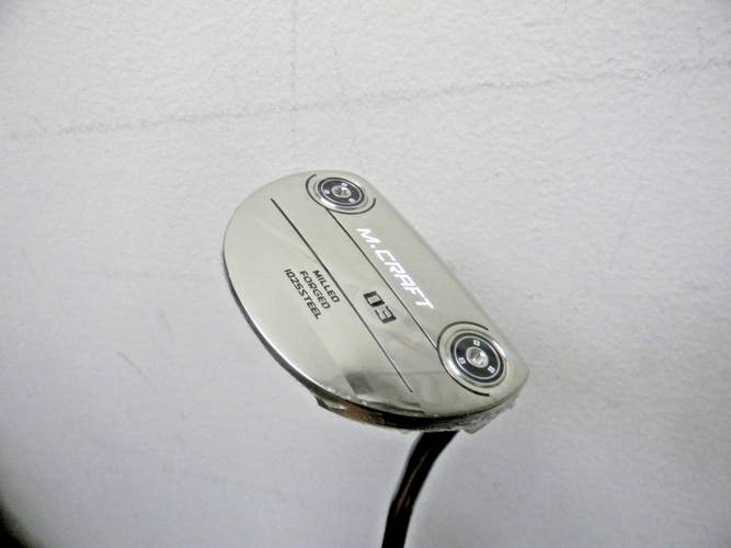 MINT 9.9 IN SHRNIK MIZUNO M CRAFT OMIO MODEL 03 PUTTER W WEIGHT KIT HC SATIN 35"