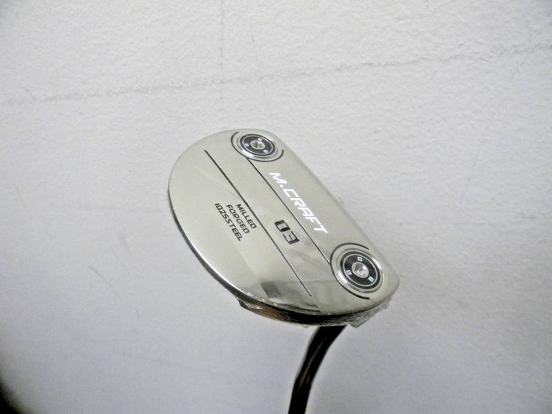 MINT 9.9 IN SHRNIK MIZUNO M CRAFT OMIO MODEL 03 PUTTER W WEIGHT KIT HC SATIN 35"