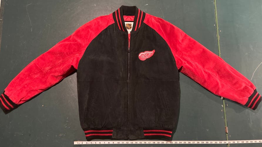 Red XL Men's leather jacket,(New)