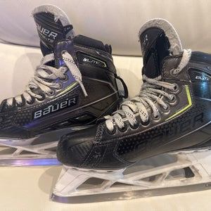 Used Intermediate Bauer Elite Hockey Goalie Skates (Fit 1) - Size: 6