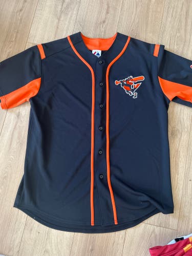 Black Baltimore Orioles Large Men's Majestic Jersey (New)