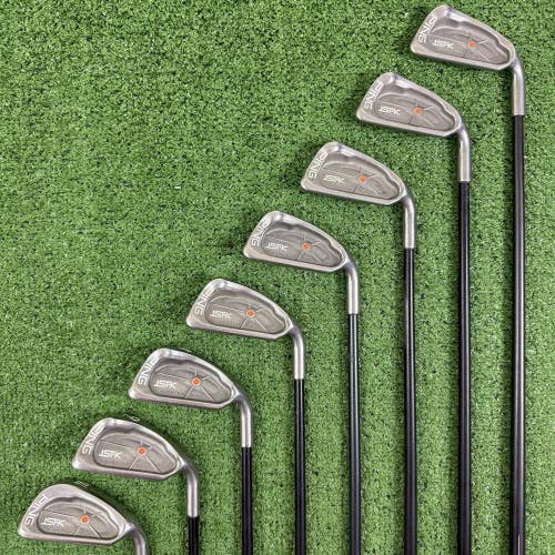 Ping ISI-K Iron Set 3-PW Aldila 350 Series Stiff Flex Graphite Orange Dot RH